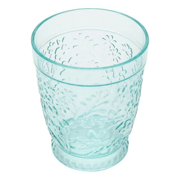 Pioneer Woman Floral Field 2-Pc Tritan Tumblers 16 Oz Aqua Blue 4.5 x 3.75-in - Picture 2 of 5